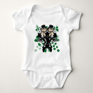 Doppeltes Leprechaun Baby Strampler