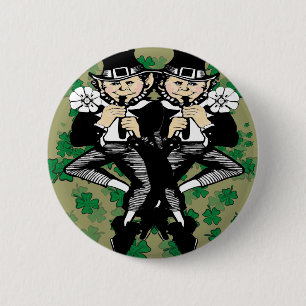 Doppeltes Leprechaun Button