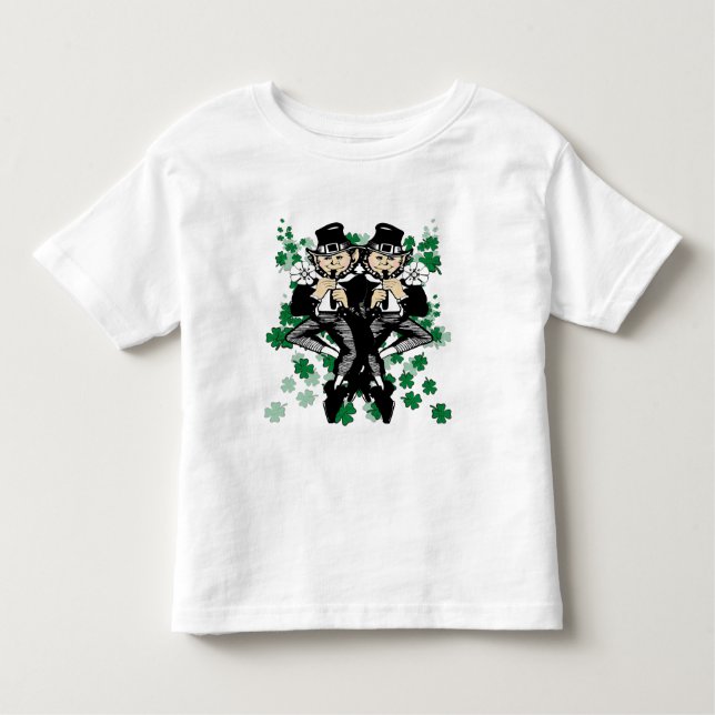 Doppeltes Leprechaun Kleinkind T-shirt (Vorderseite)
