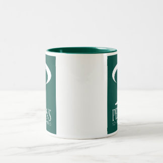 Doppeltes Logo Perkins Zweifarbige Tasse