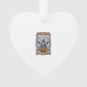 Doppeltes Mühsal Ärger Hexe Kürbis Halloween Spinn Ornament