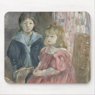Doppeltes Porträt von Charley und von Jeannie Mousepad