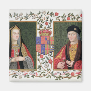 Doppeltes Porträt von Elizabeth von York Magnet