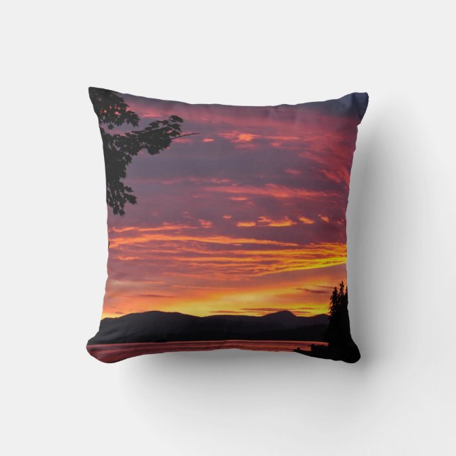 Doppeltes Sonnenuntergang-Kissen Kissen (Vorderseite)