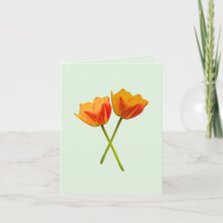 Doppeltes Tulpenbild Dankeskarte