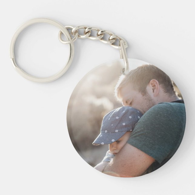 Doppeltes versah bester Vater-Schlüsselkette mit Schlüsselanhänger (Vorderseite)