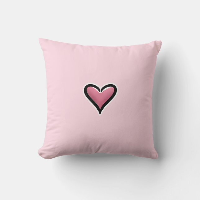 Doppeltes versah Liebe der Herzen mit Seiten Kissen (Vorderseite)