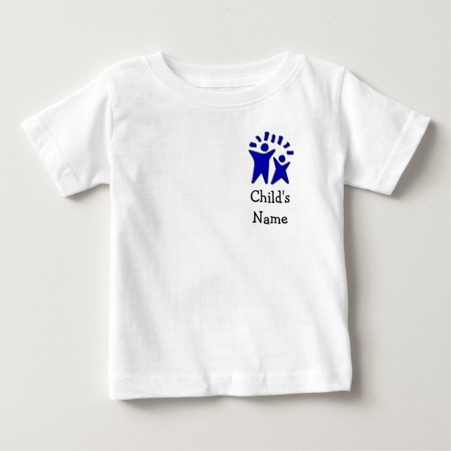 Doppeltes versah mit Seiten - fertigen Sie mit dem Baby T-shirt (Vorderseite)