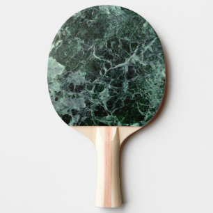 Doppeltes versah Smaragdgrün-Marmor Klingeln-pong Tischtennis Schläger