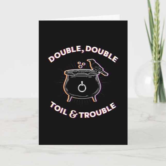 Doppeltoil & Trouble / Faltkarte Feiertagskarte (Vorderseite)