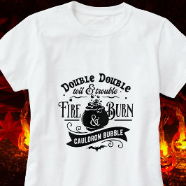 Doppeltoilette und schwieriges Halloween-Shirt T-Shirt