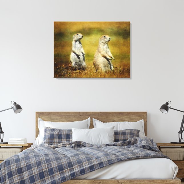 Doppeltrouble Canvas Print Leinwanddruck (Insitu (Schlafzimmer))