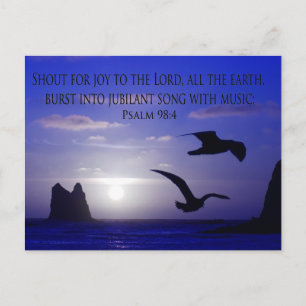 Doppelvogel-Blues ruft zum Herrn Postcard Postkarte