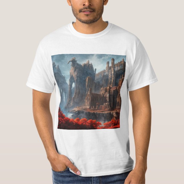 Doppelzündung über dem versteckten Becken T-Shirt (Vorderseite)
