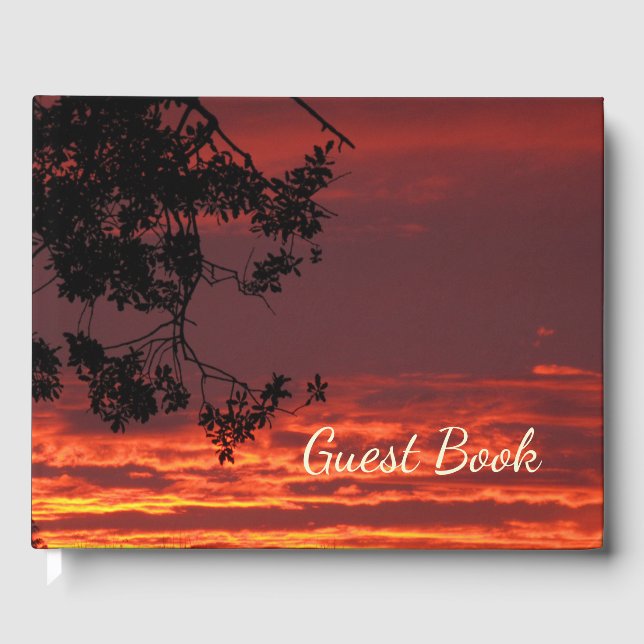 D'or Beau livre d'hôtes Sunset (Recto)