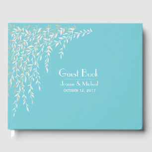 D'or Branches de saules Robins Oeuf Bleu Mariage livre