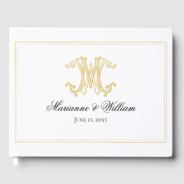 D'or COULEURS ÉDITABLES WM Monogram MW Monogram Livre d (Recto)