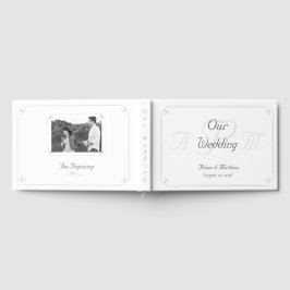 D'or Élégant Catholique Monogramme Mariage Livre d'invi