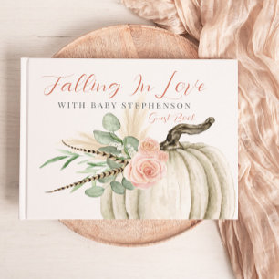 D'or Fall In Love Girl Baby shower Citrouille livre d'h