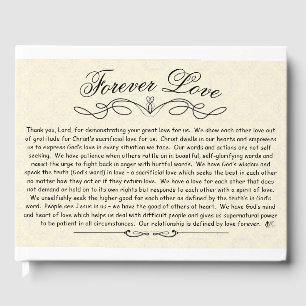 D'or Forever Love Mariage Livre d'invité