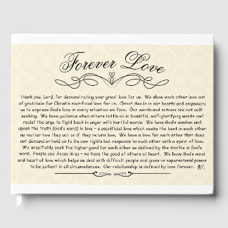 D'or Forever Love Mariage Livre d'invité