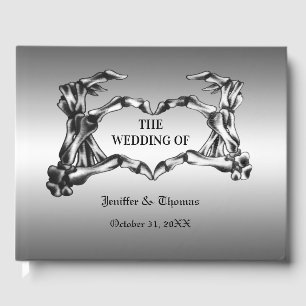 D'or Gothique Halloween mariage livre d'invité