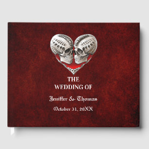 D'or Gothique Halloween mariage livre d'invité