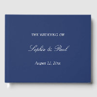 Livre d'hôte Elegant Navy Blue Mariage