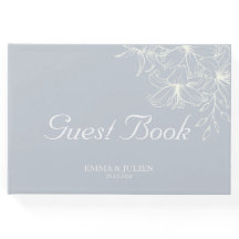 Livre d'hôtes Dusty Blue Mariage