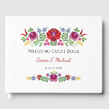 Livre d'hôtes Mariage de poivrons rouges Design ho