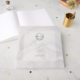 D'or Livre d'hôtes Mariage Dolphin moderne