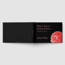 Livre d'inscription pour fête d'anniversaire, rose