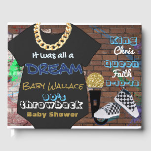 D'or Livre D'Invitation Personnalisé Du Baby shower Gar