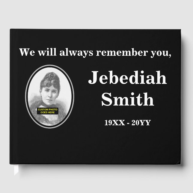 D'or Livre d'invité commémoratif élégant et Customisé (Recto)