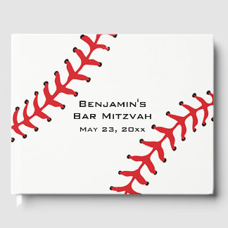 D'or Livre d'invité de Baseball Softball Design