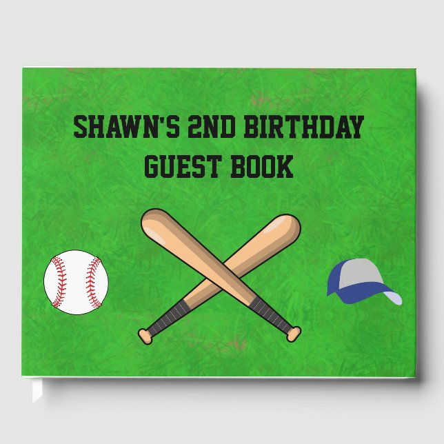 D'or Livre d'invité de la fête de baseball (Recto)