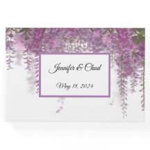 Livre d'Invité Floral Violet