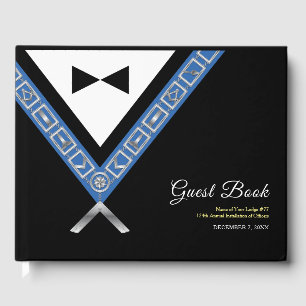 D'or Livre d'invité maçonnique Freemason Officier Jew