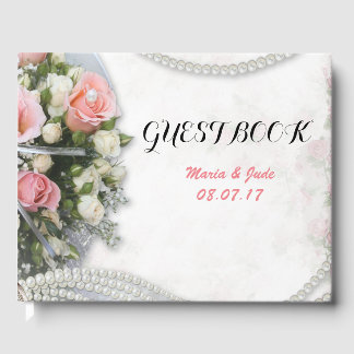 D'or Livre d'invité mariage