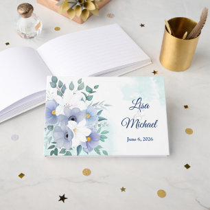 D'or Livre d'invité mariage