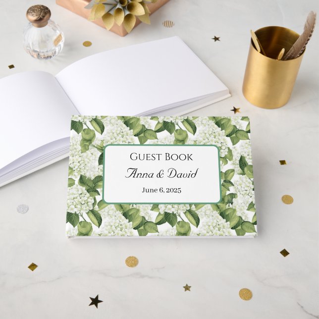 D'or Livre d'invité mariage (Recto ouvert)