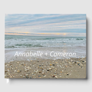 D'or Livre d'invité Shell Beach Sunrise