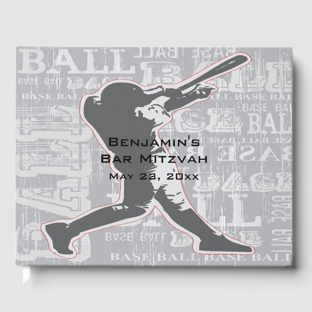 D'or Livre d'invité sur le design du baseball (Recto)