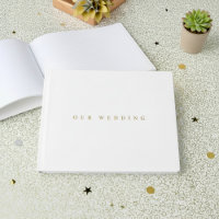 Livre d'invité très simple et minimal du mariage