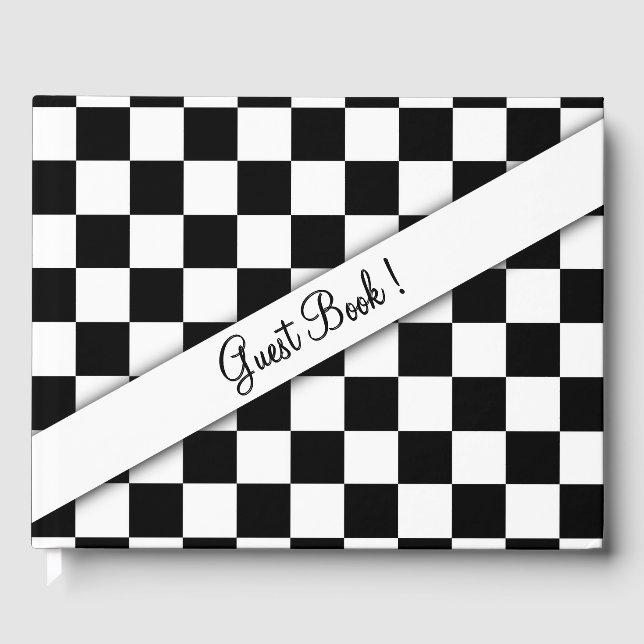 D'or Livre d'invités Checker Flag (Recto)