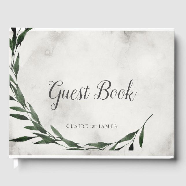 D'or LIVRE D'INVITÉS, Mariage "CLASSIC RUSTIC" (Recto)