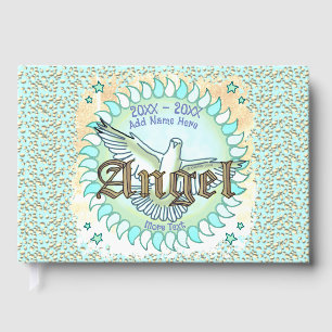 D'or Love Memory Angel Memorial livre d'invités