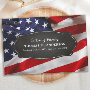 D'or Patriotique USA Vétérinaire Memorial Funeral Livre
