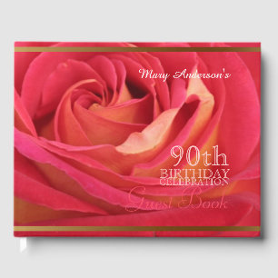 D'or Rose 90e anniversaire Célébration sur mesure Livre