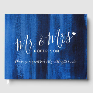 D'or Sapphire bleu art moderne personnage mariage livre